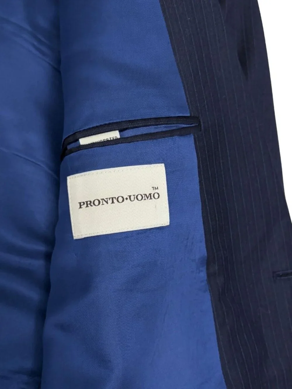 PRONTO UOMO SUIT Worsted WOOL Luxury Business Casual Coat Jacket Pants Mens 48S